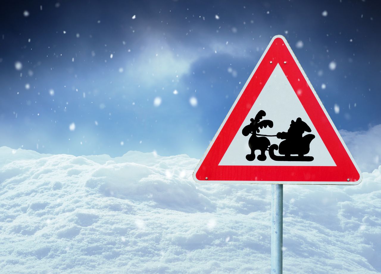 Verkehrsschilder wünschen „Frohe Weihnachten“ – ist das erlaubt?